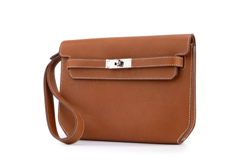 Hermès KELLY DEPECHES 25 VEAU BARENIA GOLD PHW KDBG 2