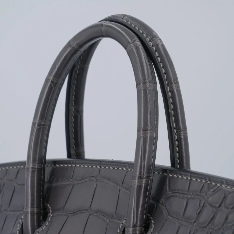 Hermès BIRKIN 25 ALLIGATOR MATTE GRAPHITE GHW B25AMG 3