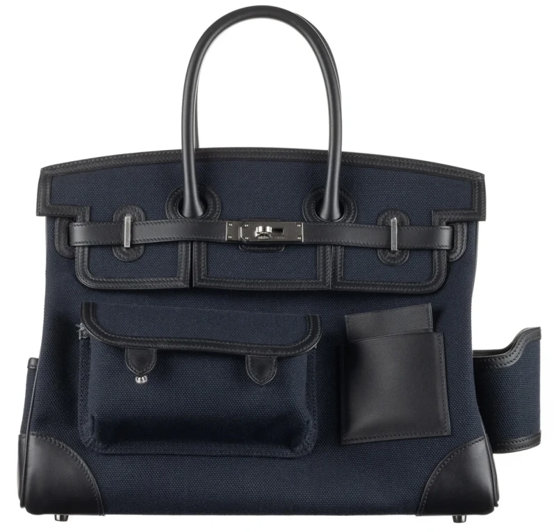 BIRKIN 35 CARGO BLEU MARINE PHW