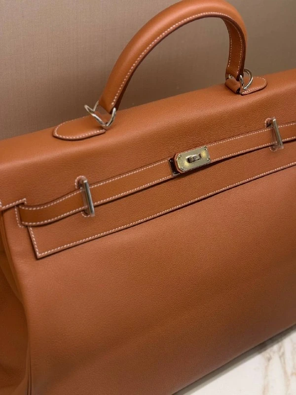 Hermès KELLY RELAX VOYAGE 50 TAURILLON NOVILLO 37 GOLD K50RVG 3