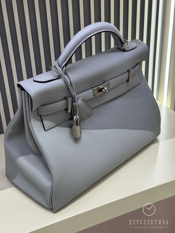 Hermès KELLY MAXI VOYAGE 42 VEAU TOGO BLEU GLACIER PHW KM42TBG 3