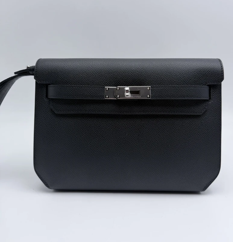 Hermès KELLY DEPECHES 25 TOGO NOIR PHW KD25TN 3