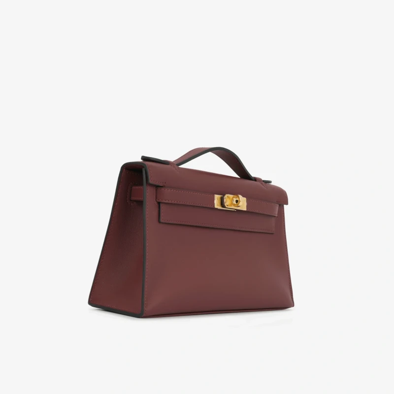 Hermès KELLY POCHETTE VEAU SWIFT ORANGE FIELD PHW KPSOF 3
