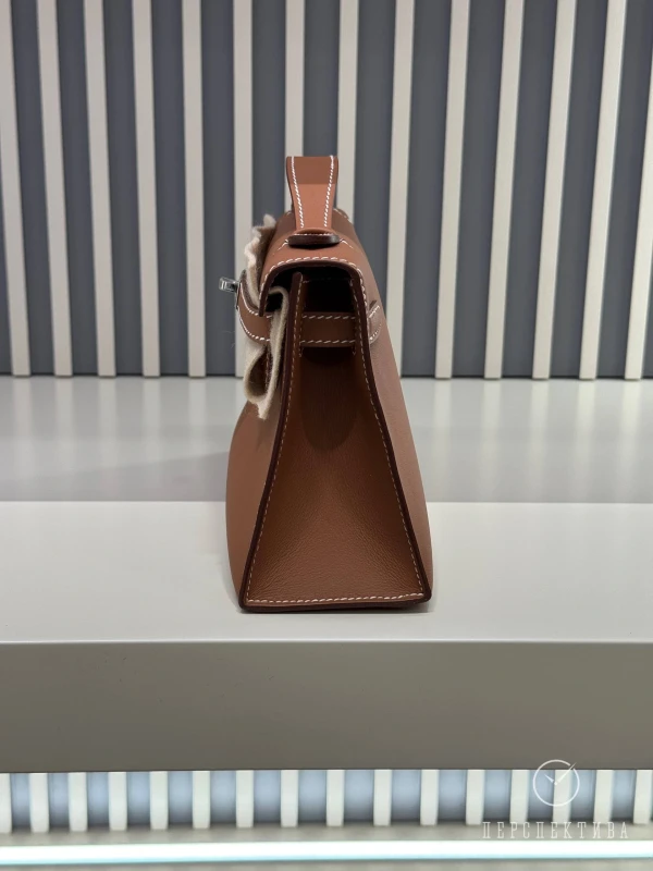 Hermès KELLY POCHETTE VEAU SWIFT GOLD PHW KPSG 6