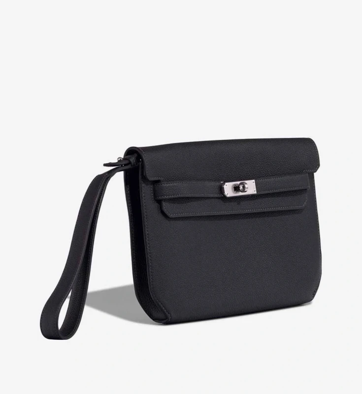 Hermès KELLY DEPECHES 25 VEAU TOGO NOIR Depeches25 5
