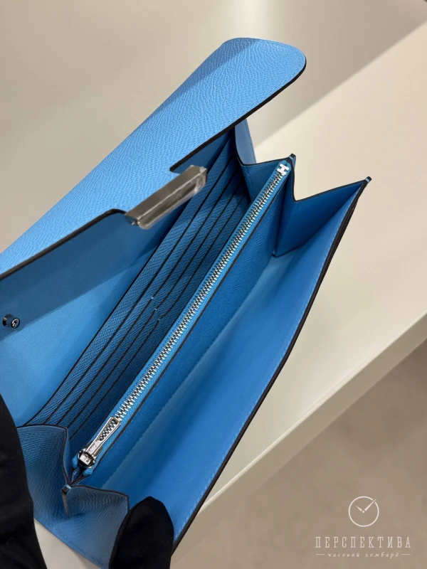 Hermès Constance To Go wallet Veau Epsom Celeste H080125CK7N 4