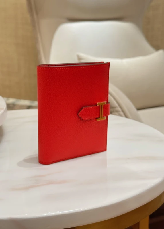 Hermès Bearn Compact Wallet Red HWallet 2