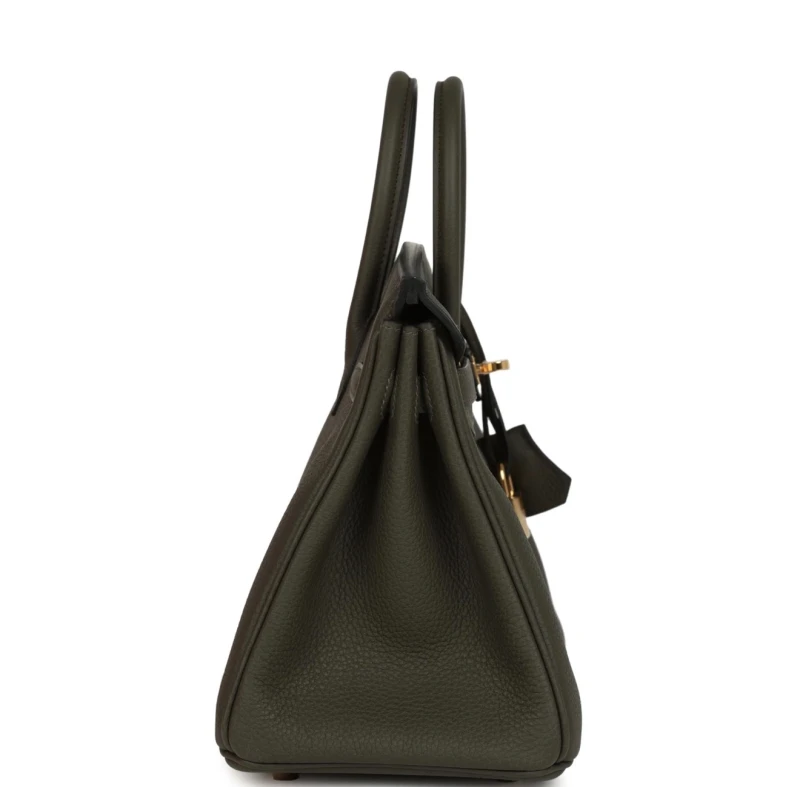 Hermès BIRKIN 25 VEAU TOGO VERT DE GRIS GHW B25TVDG 3