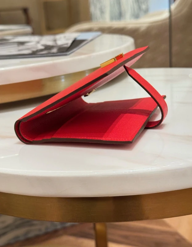 Hermès Bearn Compact Wallet Red HWallet 3