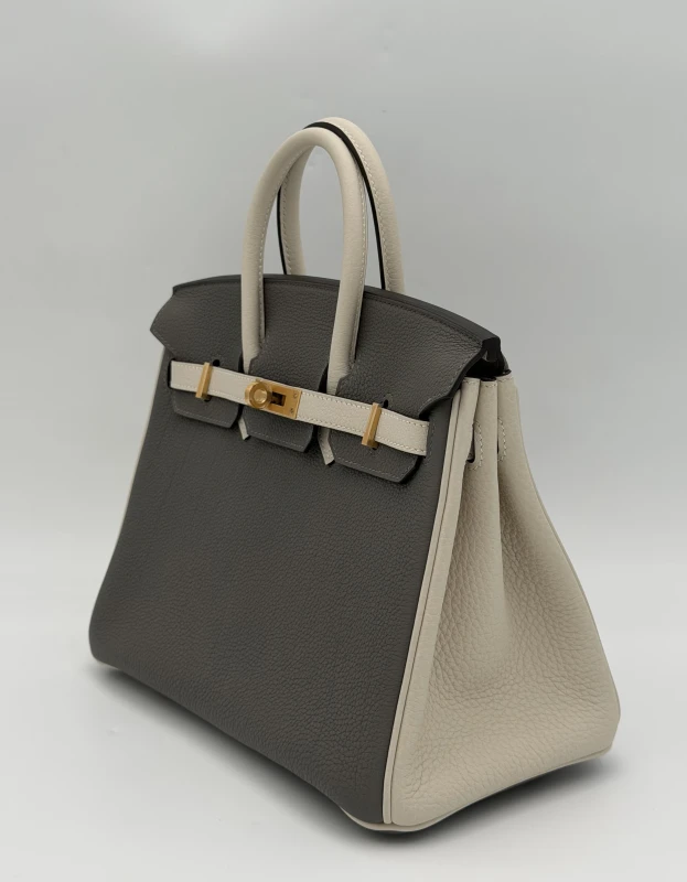 Hermès BIRKIN 25 HSS  TOGO GRIS AGATE/NATA GHW B25TGN 3