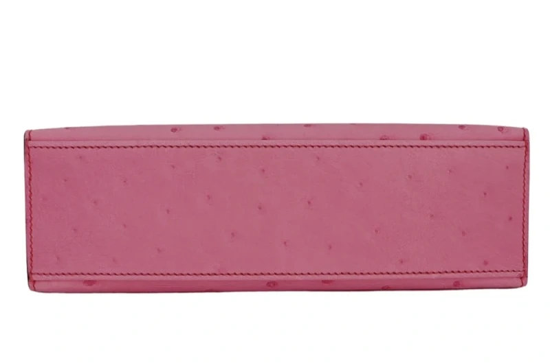 Hermès KELLY POCHETTE OSTRICH BUBBLEGUM PHW KPOB 4
