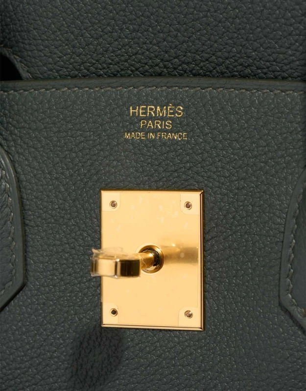 Hermès BIRKIN 30 VEAU TOGO VERT MANGROVE GHW B30TVM 7