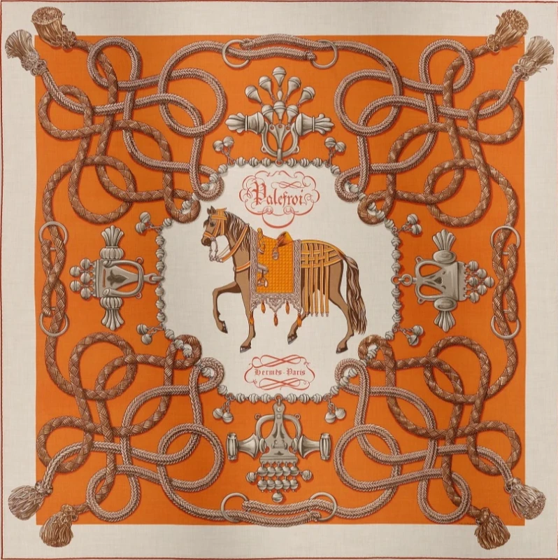 Hermès Palefroi shawl 140 H241423S 12 1