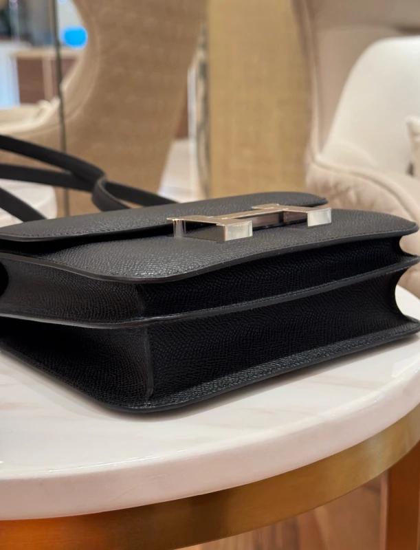Hermès SAC CONSTANCE MINI MIROIR VEAU EPSOM NOIR H083905CK 5