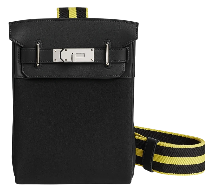 Hac a Dos PM backpack noir / new lime Woolycot / Swift