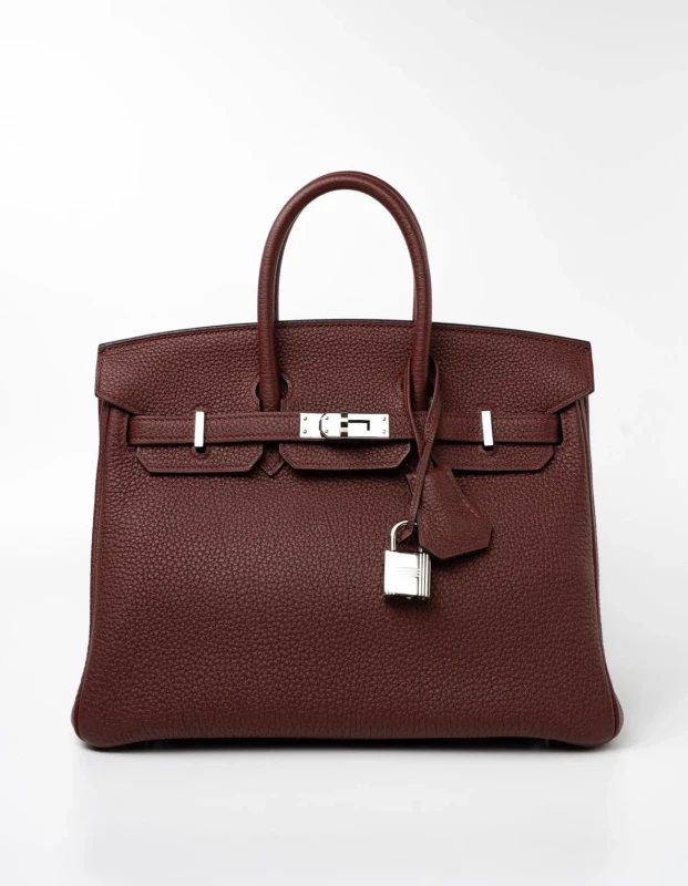 Hermès BIRKIN 25 VEAU TOGO ROUGE H PHW B25TRH 2