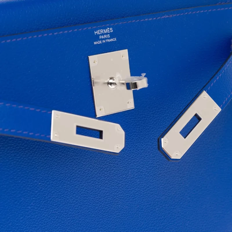 Hermès KELLY 28 EVERCOLOR ROYAL BLEU PHW K28ERB 7