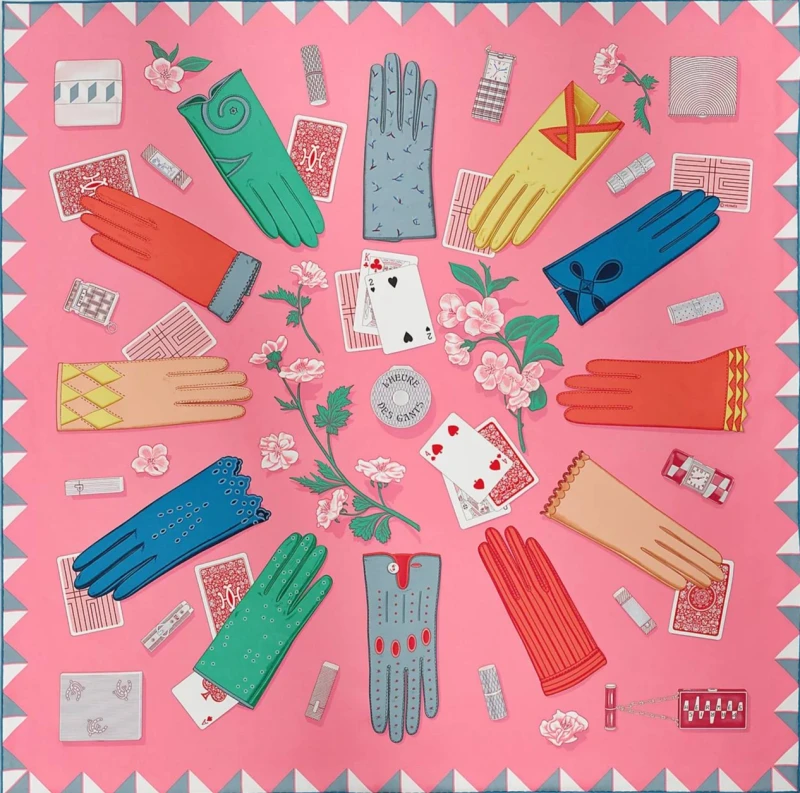 Hermès L'Heure des Gants scarf 90 scarf 1