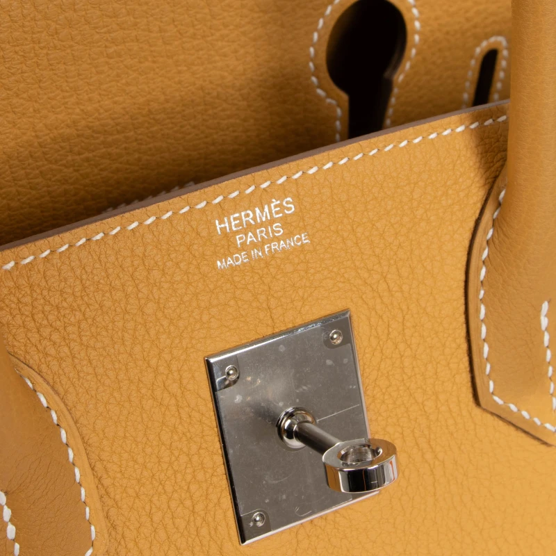 Hermès BIRKIN 30 VEAU TOGO SABLE GHW B30TS 6
