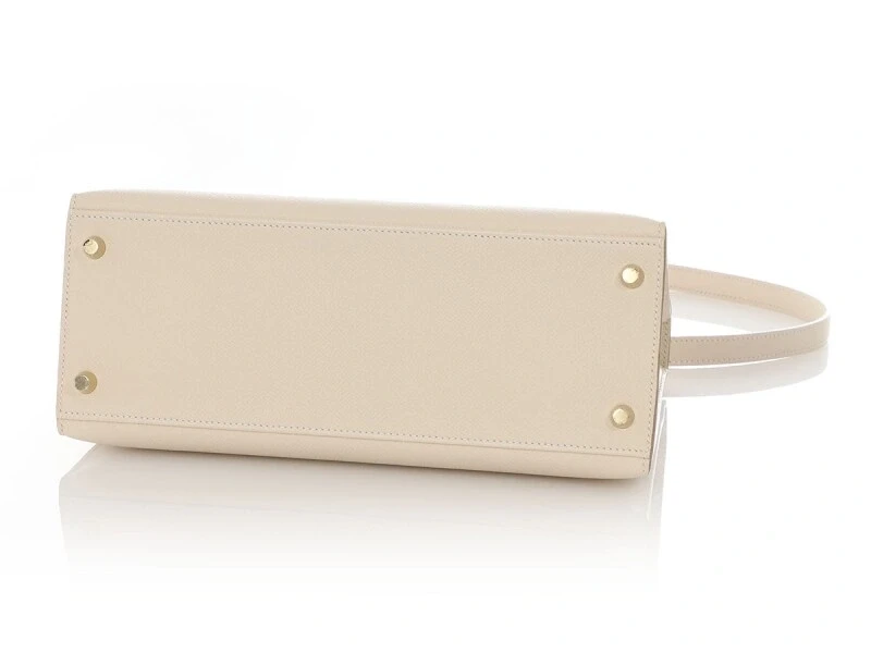Hermès KELLY SELLIER 28 VEAU EPSOM CRAIE GHW K28EC 6