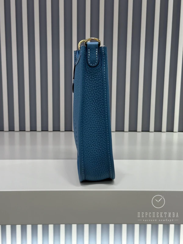 Hermès Evelyne 16 Taurillon Clémence Bleu Jean GHW E16TCBJ 8