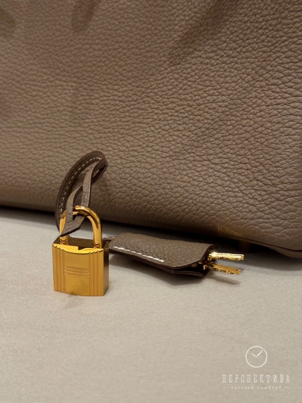 Hermès BIRKIN 25 VEAU TOGO 18 ETOUPE GHW B25TE 7
