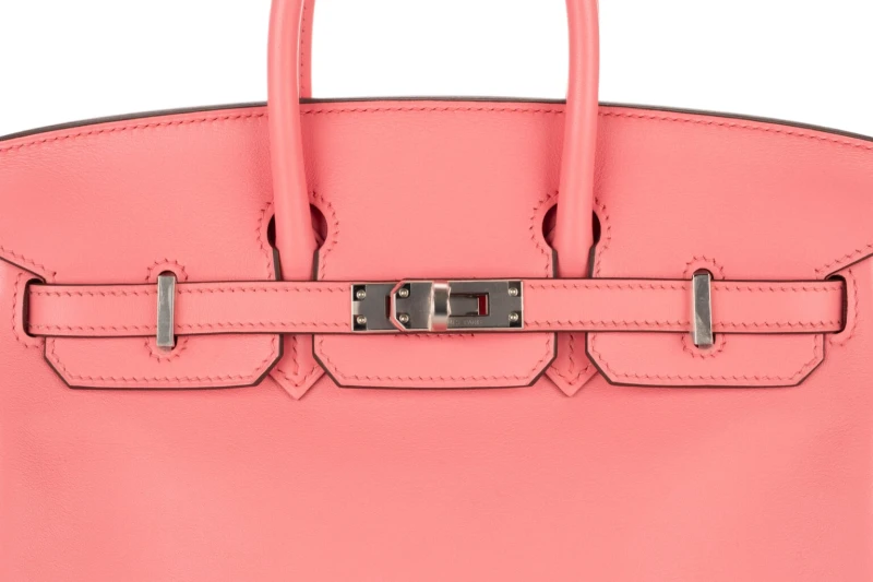 Hermès BIRKIN 25 VEAU SWIFT ROSE D’ETE PHW B25SRE 7