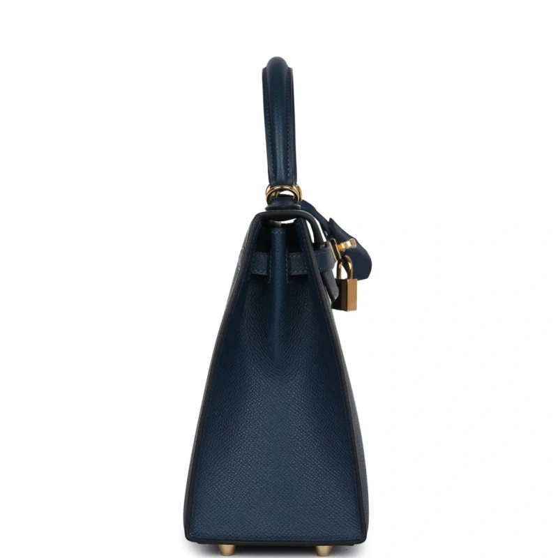 Hermès KELLY 25 VEAU EPSOM BLEU DE PRUSSE GHW K25EB 3