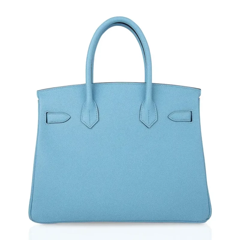 Hermès BIRKIN 30 VEAU EPSOM BLEU CELESTE PHW B30EBC 5