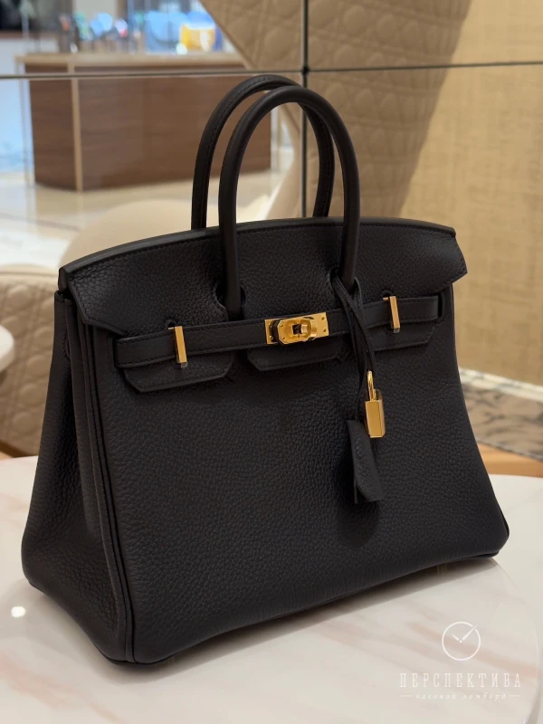 Hermès SAC BIRKIN 25 VEAU TOGO NOIR GHW H041344CC 2