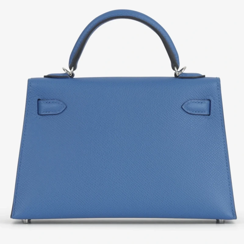 Hermès KELLY II SELLIER MINI 20 VEAU EPSOM BLEU ZELLIGE K20EBZ 3
