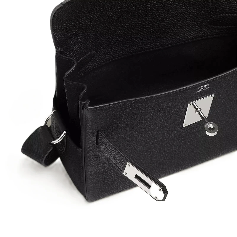 Hermès Kelly Messenger Bag Togo Noir Kmbtn 3