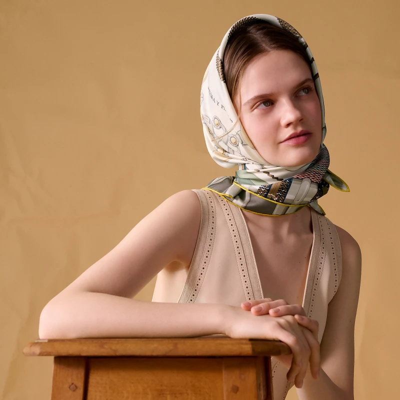 Hermès Flora y Plata scarf 90 H004282S 07 3