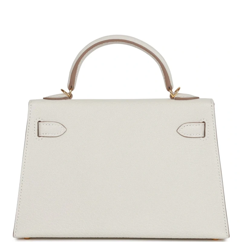 Hermès KELLY 20 MINI CHEVRE MUSHROOM GHW K20CM 3