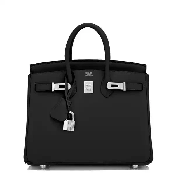 Hermès BIRKIN RETOURNE 25 SWIFT NOIR PHW B25SN 3