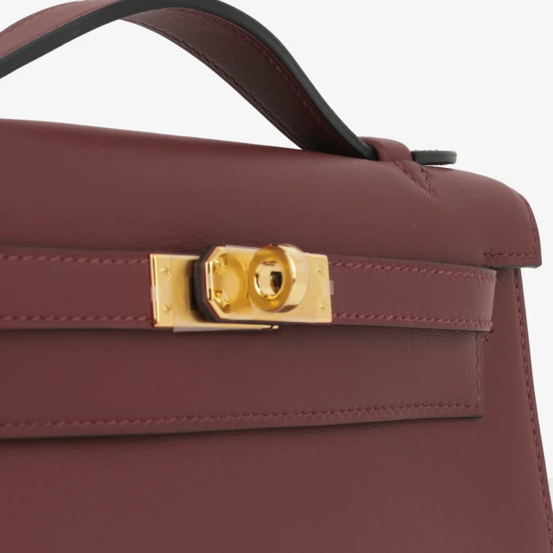 Hermès KELLY POCHETTE VEAU SWIFT ORANGE FIELD PHW KPSOF 8