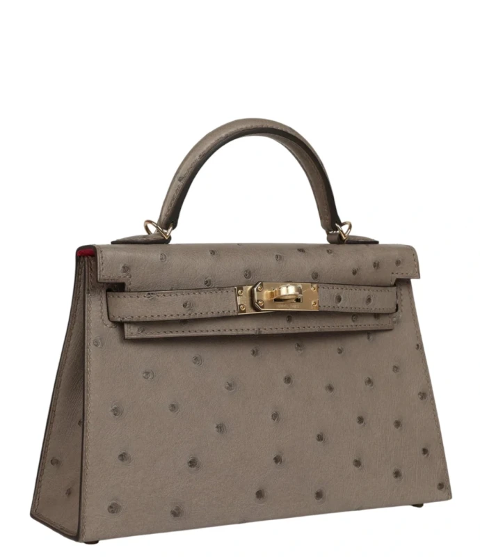 Hermès KELLY SELLIER HSS 20 OSTRICH GRIS TOURTERELLE PBHW H557703CZ 3