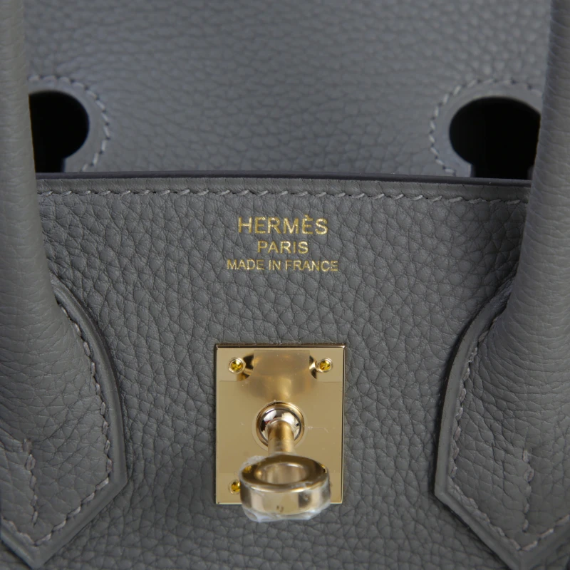 Hermès BIRKIN 25 VEAU TOGO GRIS MEYER PBHW B25TGM 7