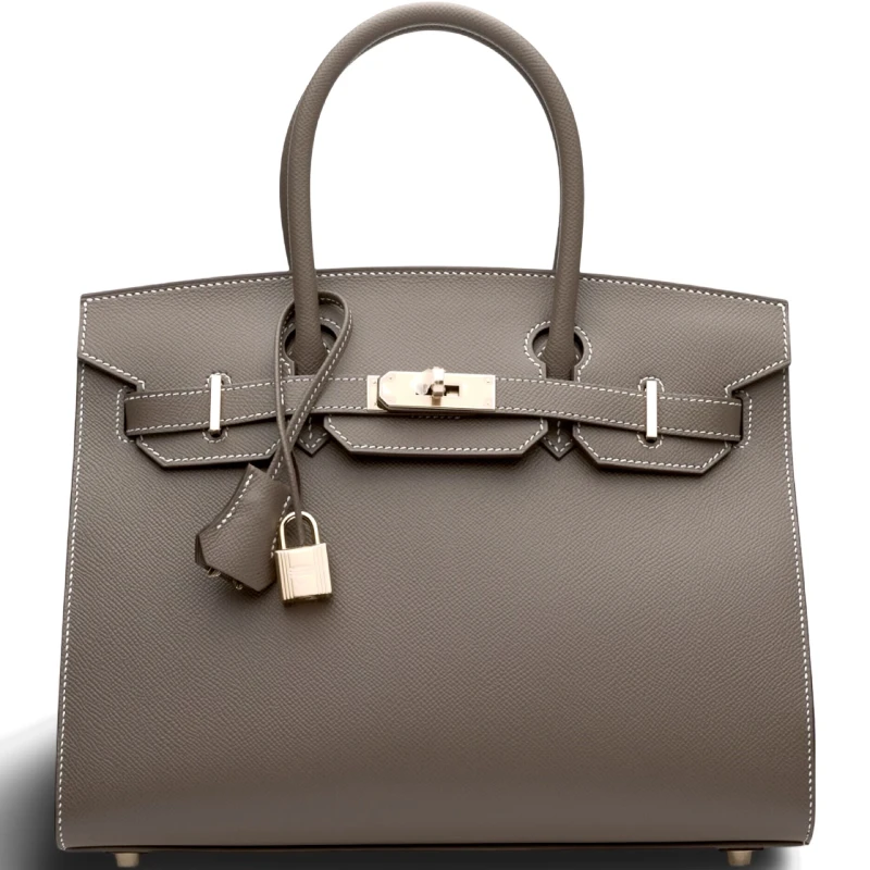 Hermès BIRKIN SELLIER 30 VEAU EPSOM ETOUPE PHW B30EE 1