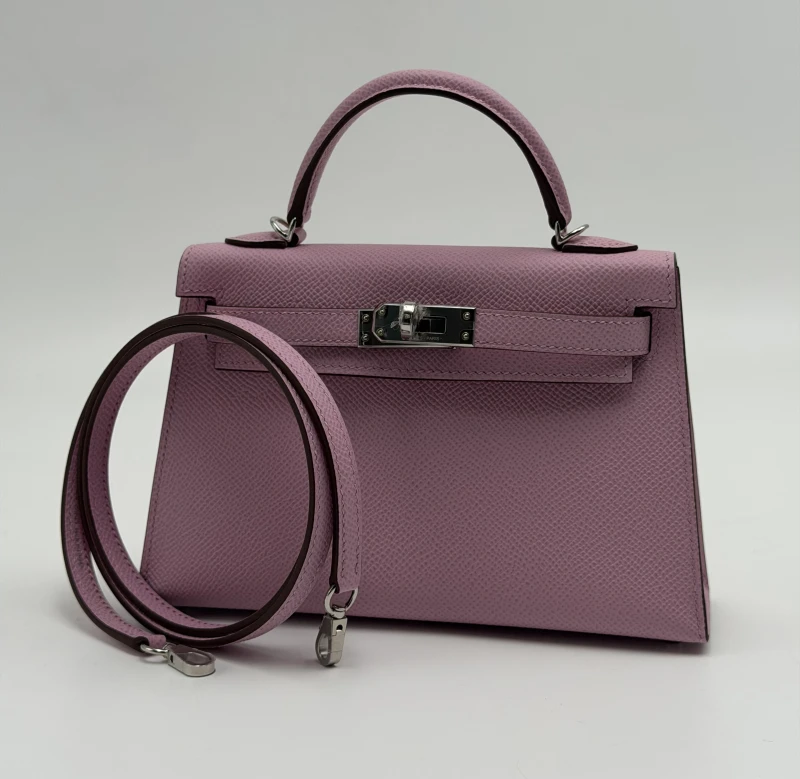 Hermès KELLY 20 VEAU EPSOM MAUVE SYLVESTRE PHW K20EMS 4