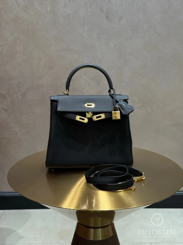 Hermès KELLY RETOURNE 25 VEAU TOGO NOIR GHW K25TN/G 3