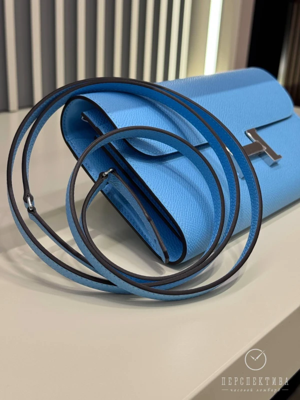 Hermès Constance To Go wallet Veau Epsom Celeste H080125CK7N 3