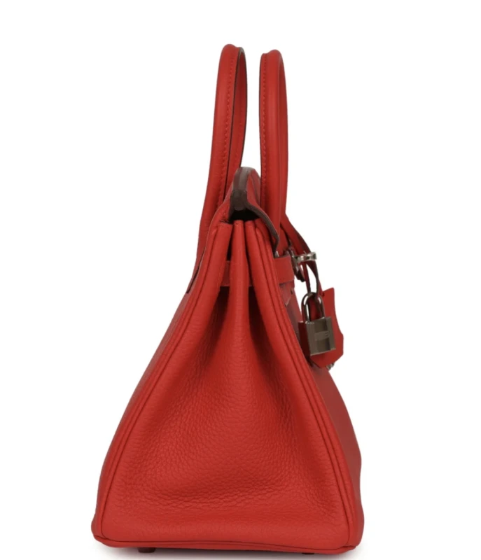 Hermès Birkin 25 Veau Togo Rouge Radieux PHW B25R 3