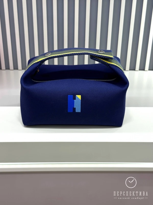 Hermès Bride-a-Brac H Pavillon case, small model Marine H104346M 04 9