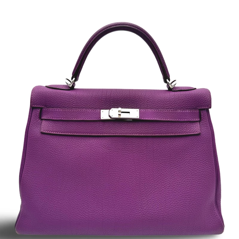 Hermès KELLY RETOURNE 32 TOGO ANEMONE PHW K32TA