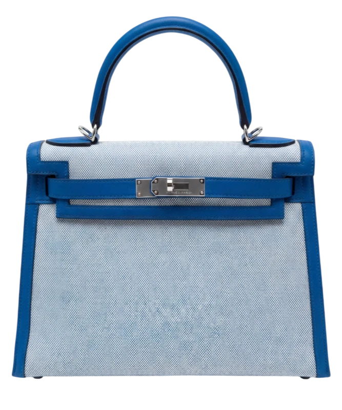 Hermès KELLY 28 VEAU SWIFT/TOILE PHW K28TSB 1