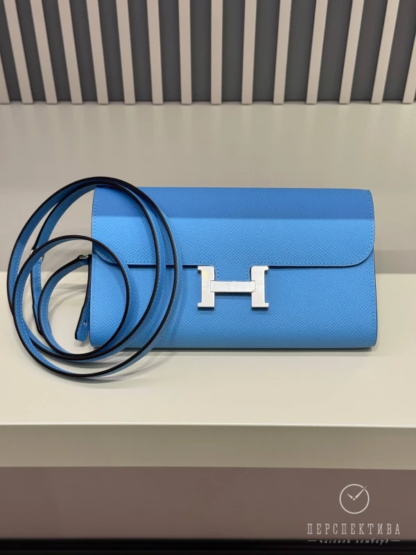 Hermès Constance To Go wallet Veau Epsom Celeste H080125CK7N 2