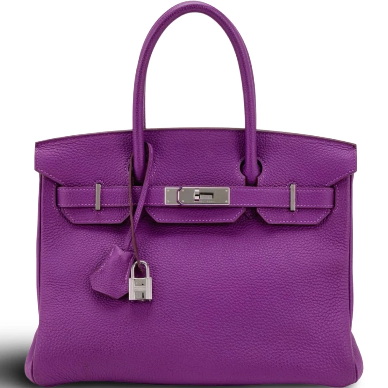 Hermès BIRKIN 30 VEAU TOGO ANEMONE PHW B30TA