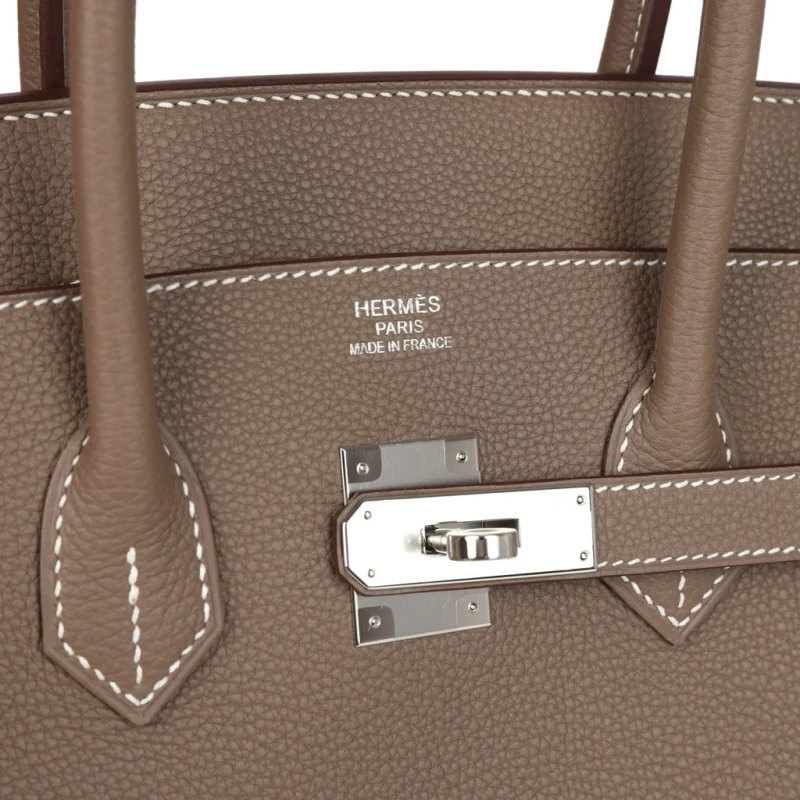 Hermès BIRKIN 35 VEAU TOGO ETOUPE GHW B35TE 6