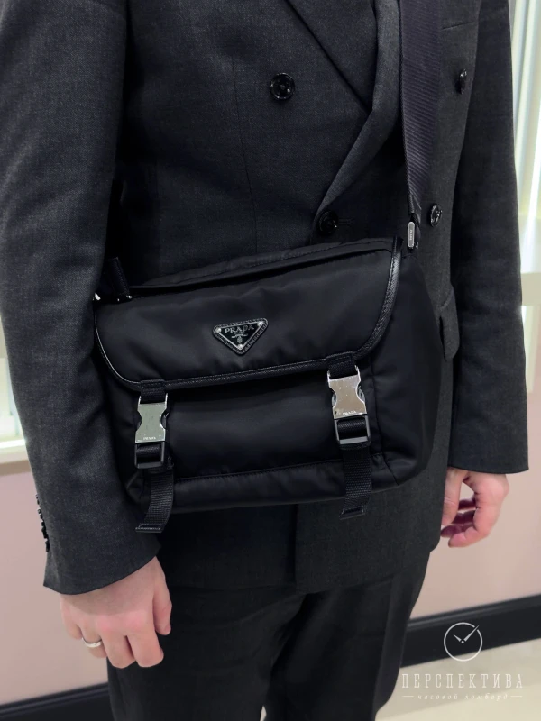 PRADA Re-Nylon and Saffiano leather Shoulder Bag Black 2VD066_2DMG_F0002_V_OOM 9